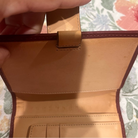 Sold Coach Signature Canvas Wallet with Red Trim - Picture 9 of 9